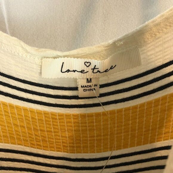 Love Tree One Piece romper white/yellow stripe M - Picture 4 of 7